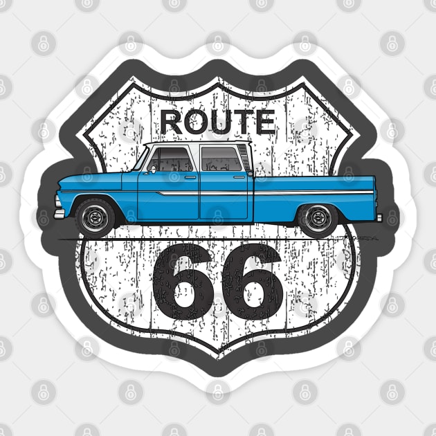 blue route 66 Sticker by JRCustoms44